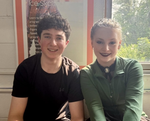 Photo of Irish ice dancers Anna Waugh and Matthew Jacoby